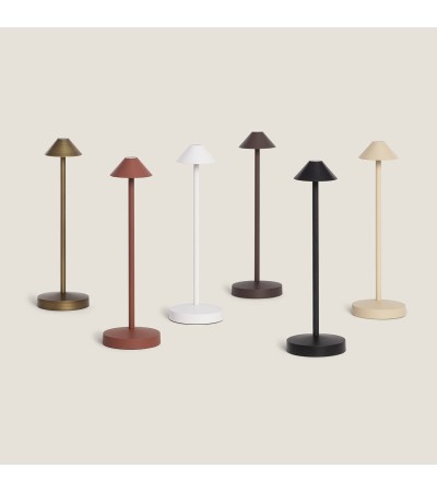 Lampe à Poser LED Portable Extérieure Métal avec Batterie Rechargeable Magatzi - 124076 - vue 10