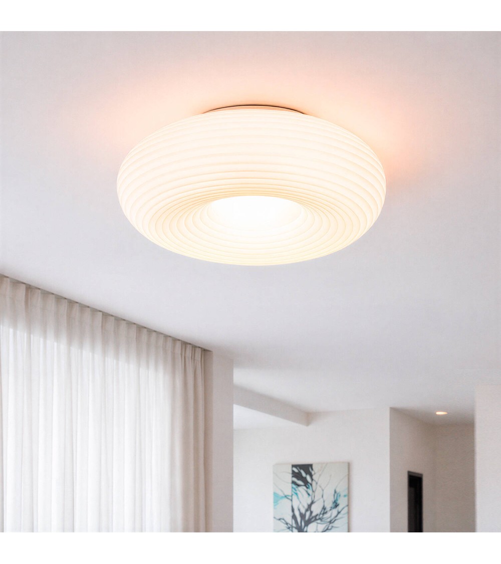 Plafonnier LED 48W Rond Métal Ø500 mm Junai - 124506 - vue 1