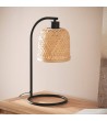 Lampe à Poser Métal et Bambou Adola - 124546 - vue 1
