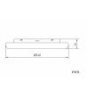Plafonnier LED 48W Rond Métal Ø500 mm Irlava - 124591 - vue 7