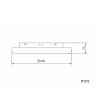 Plafonnier LED 36W Rond Métal Ø400 mm Irlava - 124611 - vue 6