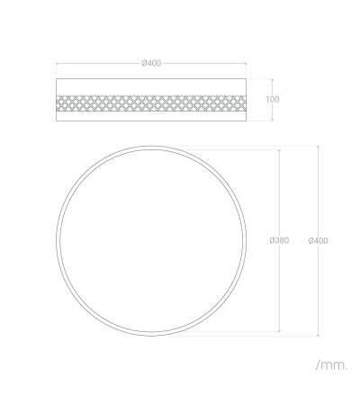 Plafonnier LED 30W Métal Saska S - 124646 - vue 9