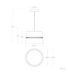 Suspension LED 28W Métal Walital - 124656 - vue 4