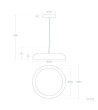 Suspension LED 28W Métal Deyang - 124666 - vue 10