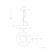 Suspension LED 20W Acier Duval - 124681 - vue 10