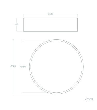 Plafonnier LED 40W Métal Talagapa L - 124696 - vue 6