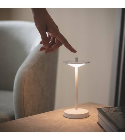 Lampe à Poser LED Portable Extérieure Métal avec Batterie Rechargeable Estepona - 124781 - vue 11