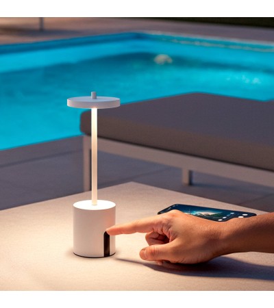 Lampe à Poser LED Portable Extérieure Métal avec Batterie Rechargeable Jawania