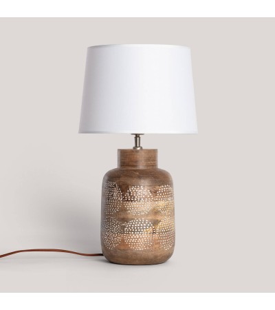 Lampe à Poser Bois Akash ILUZZIA - 124796 - vue 3