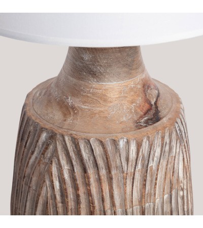 Lampe à Poser Bois Tanmay ILUZZIA - 124801 - vue 4