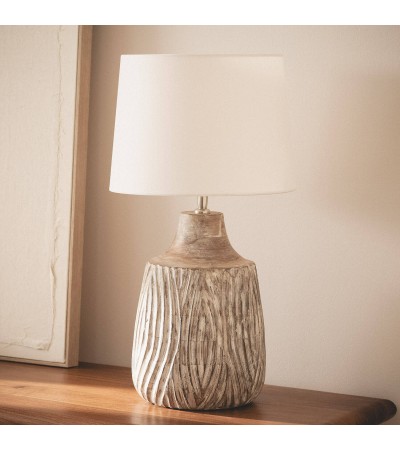 Lampe à Poser Bois Tanmay ILUZZIA - 124801 - vue 6