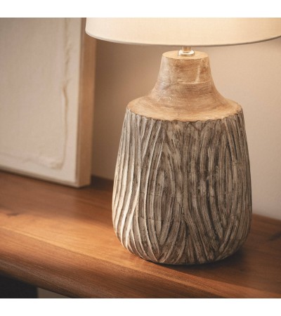 Lampe à Poser Bois Tanmay ILUZZIA - 124801 - vue 9