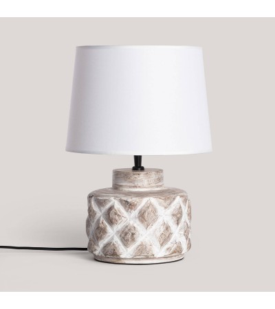 Lampe à Poser Bois Divya ILUZZIA - 124811 - vue 3
