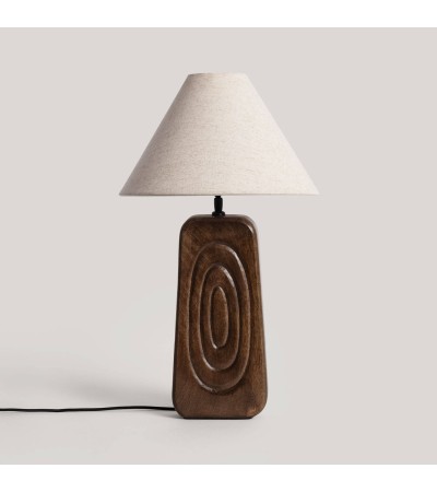 Lampe à Poser Bois Ishana ILUZZIA - 124816 - vue 3