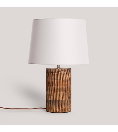 Lampe à Poser Bois Shruti ILUZZIA - 124821 - vue 3
