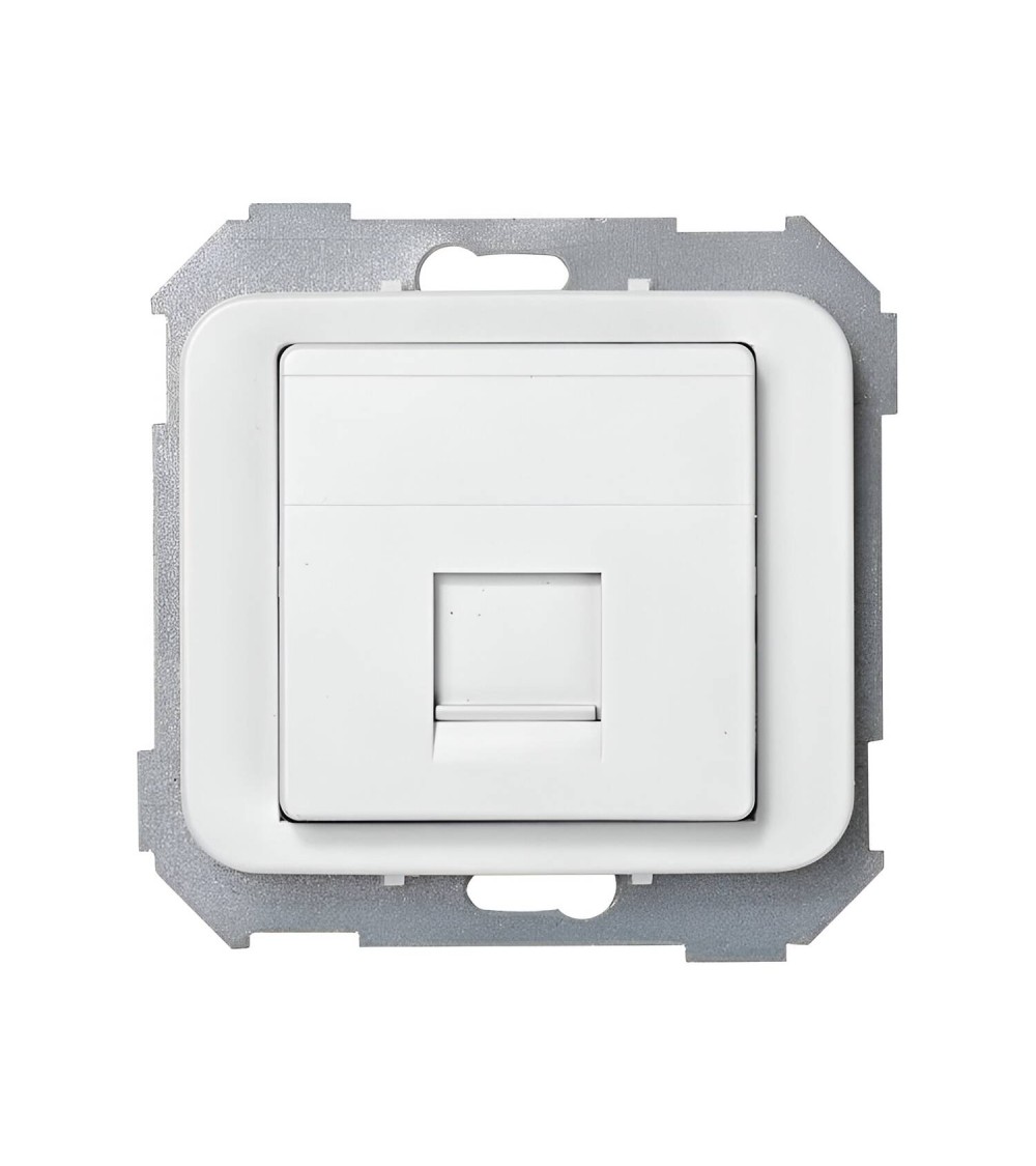 Plaque Prise RJ45 AMP® SIMON 75 75585 - 124931 - vue 1