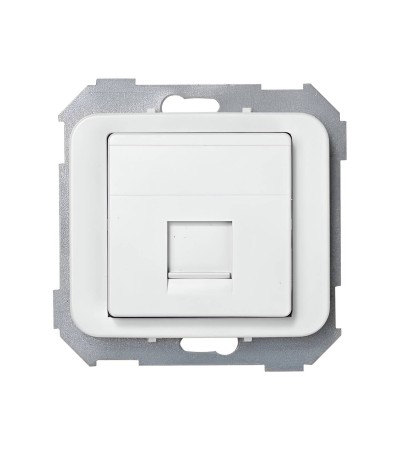 Plaque Prise RJ45 AMP® SIMON 75 75585 - 124931 - vue 2