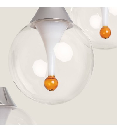 Suspension LED Verre 30W Liborina 3 Spots - 124971 - vue 5