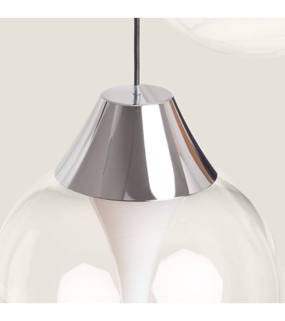 Suspension LED Verre 30W Liborina 3 Spots - 124971 - vue 6