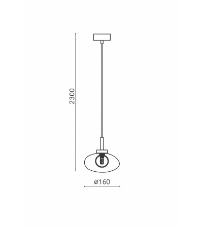 Suspension Aluminium et Verre Hassi - 124986 - vue 10
