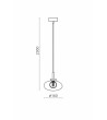 Suspension Aluminium et Verre Hassi - 124986 - vue 10