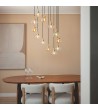 Suspension Aluminium et Verre 12 Spots Hassi - 125011 - vue 2