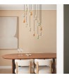 Suspension Aluminium et Verre 12 Spots Hassi - 125011 - vue 3