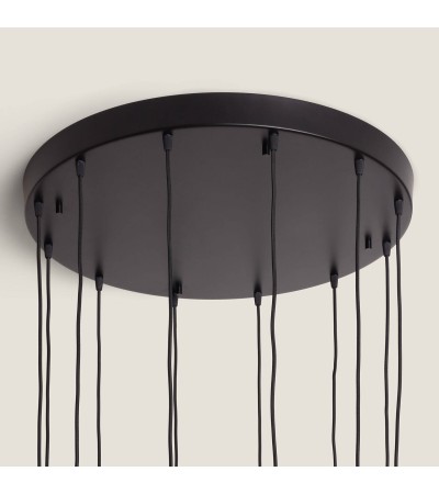Suspension Aluminium et Verre 12 Spots Hassi - 125011 - vue 8