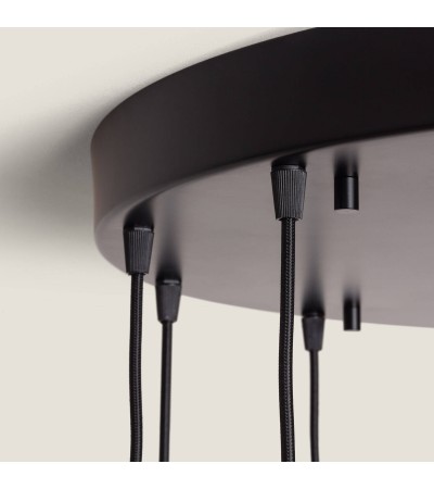 Suspension Aluminium et Verre 12 Spots Hassi - 125011 - vue 9