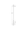 Suspension LED 5W Aluminium et Verre Fontans - 125021 - vue 8