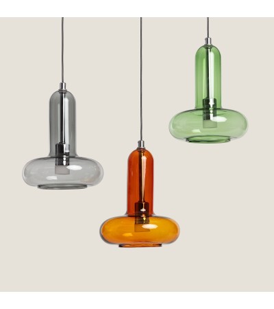 Suspension LED 5W Aluminium et Verre Fontans - 125021 - vue 9