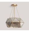 Suspension Métal et Verre Octagon - 125181 - vue 3