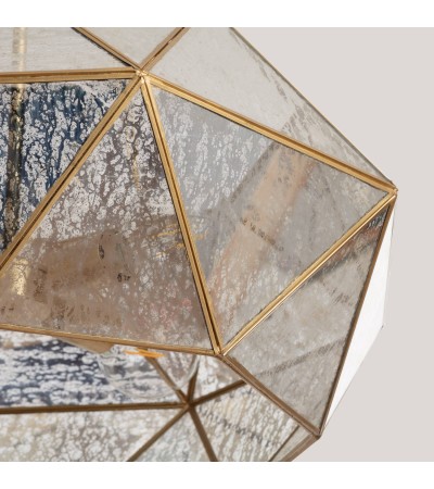 Suspension Métal et Verre Octagon - 125181 - vue 5