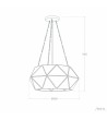 Suspension Métal et Verre Octagon - 125181 - vue 10