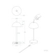 Lampe à Poser LED Portable Extérieure Métal avec Batterie Rechargeable Pirinoa - 125226 - vue 9