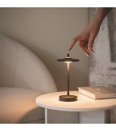 Lampe à Poser LED Portable Extérieure Métal avec Batterie Rechargeable Milevani - 125236 - vue 9