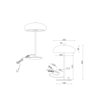 Lampe à Poser Métal Catalina - 125326 - vue 10