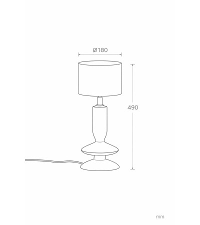 Lampe à Poser Résine Daleth - 125705 - vue 10