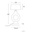 Lampe à Poser Résine Dimahis - 125715 - vue 8
