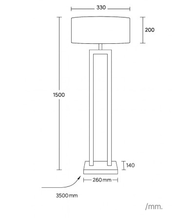 Lampadaire Bois Abner - 125725 - vue 4