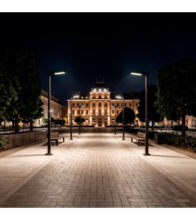 Lampadaire LED 200W Harlem Chip OSRAM 135 lm/W Noir - 125821 - vue 10