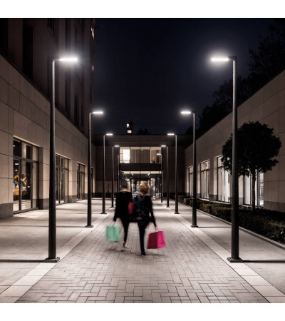 Lampadaire LED 40W Harlem Chip OSRAM Noir - 125826 - vue 11