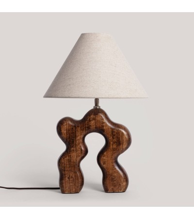 Lampe à Poser Bois Hunar I ILUZZIA