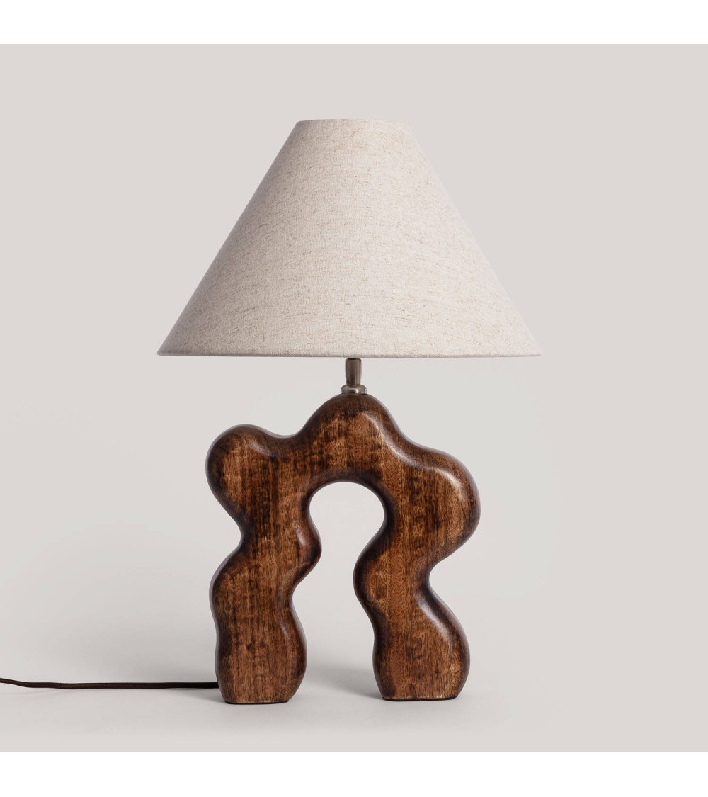 Lampe à Poser Bois Hunar I ILUZZIA - 126101 - vue 1
