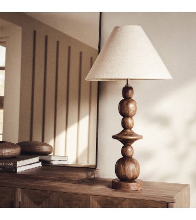 Lampe à Poser Bois Tanish ILUZZIA - 126106 - vue 9