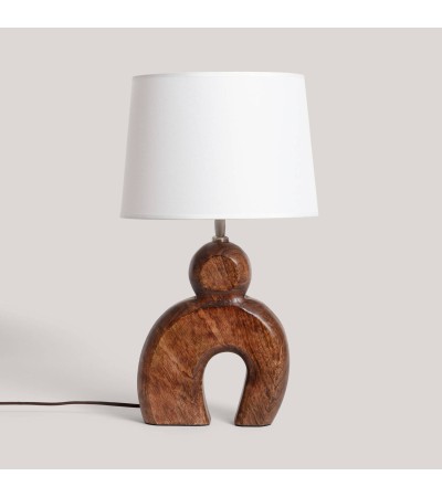 Lampe à Poser Bois Hunar II ILUZZIA