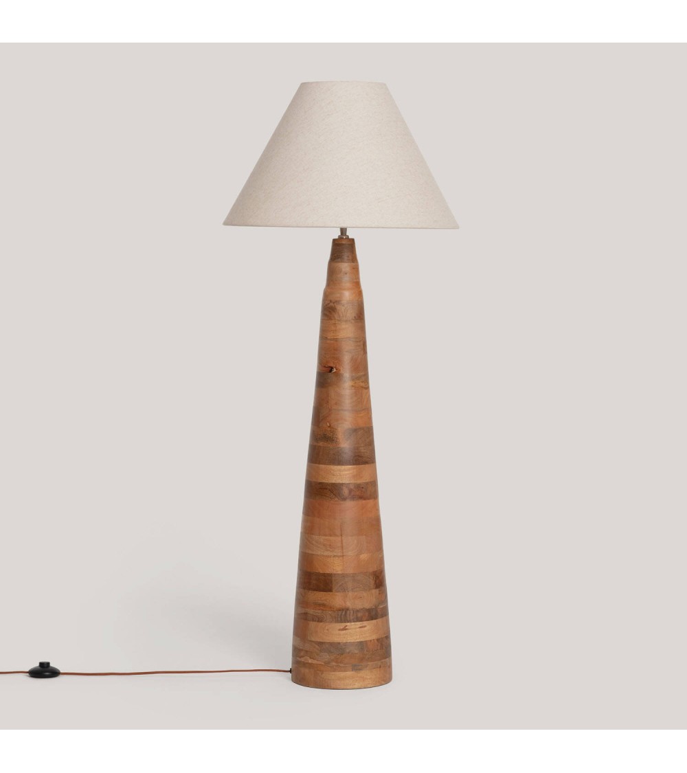 Lampadaire Bois Zeil Rajesh ILUZZIA - 126126 - vue 1