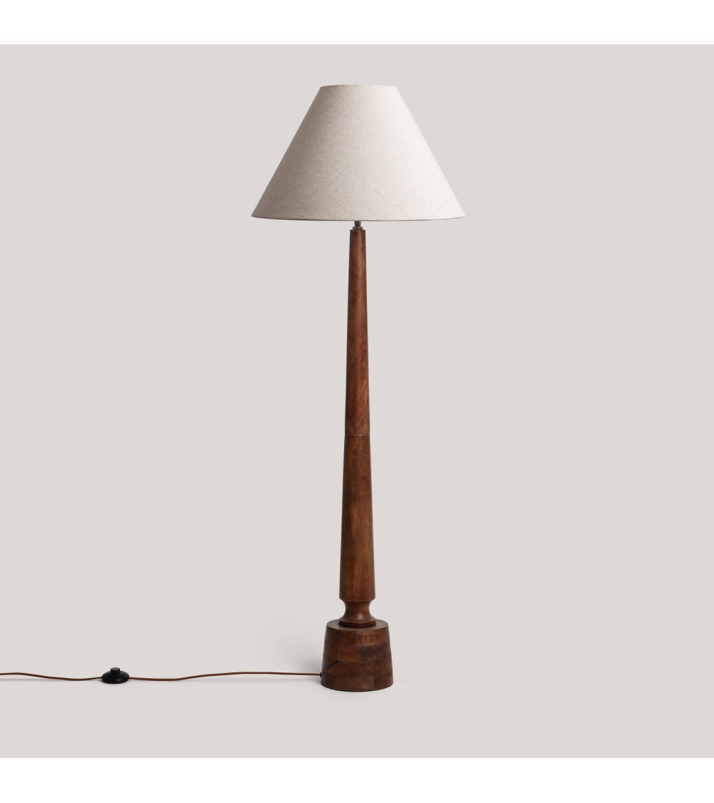 Lampadaire Bois Kehna ILUZZIA - 126131 - vue 1