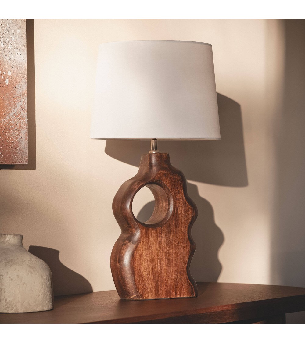 Lampe à poser Bois Hunar V ILUZZIA - 126181 - vue 1
