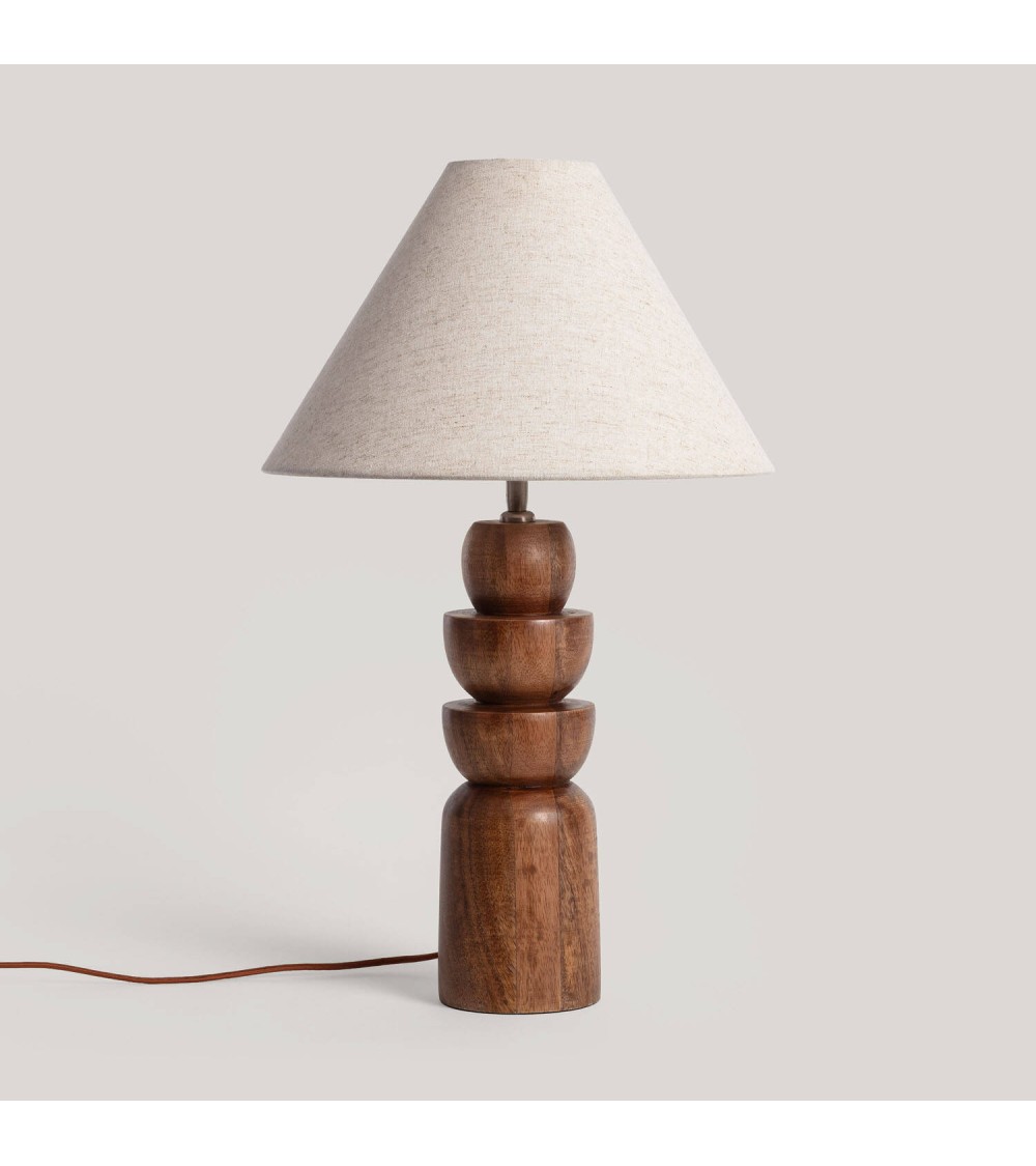 Lampe à Poser Bois Adah ILUZZIA - 126191 - vue 1